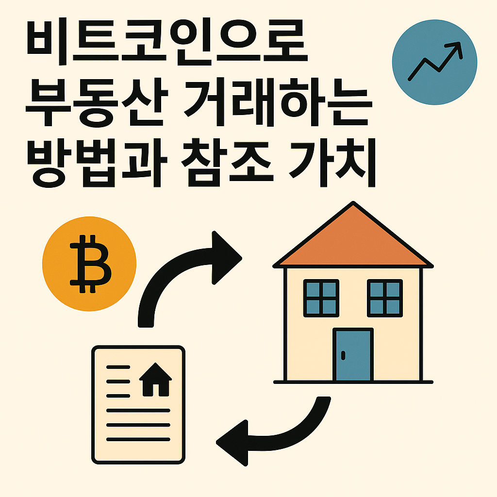 비트코인으로 부동산 거래하는 방법과 참조 가치