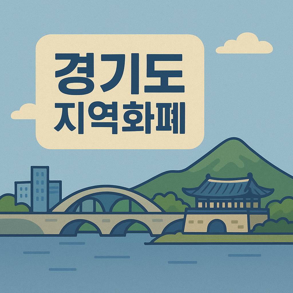 경기도 지역화폐 문구와 화성 지역 이미지