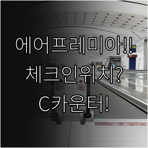 에어프레미아 체크인 인천공항 제1터미..