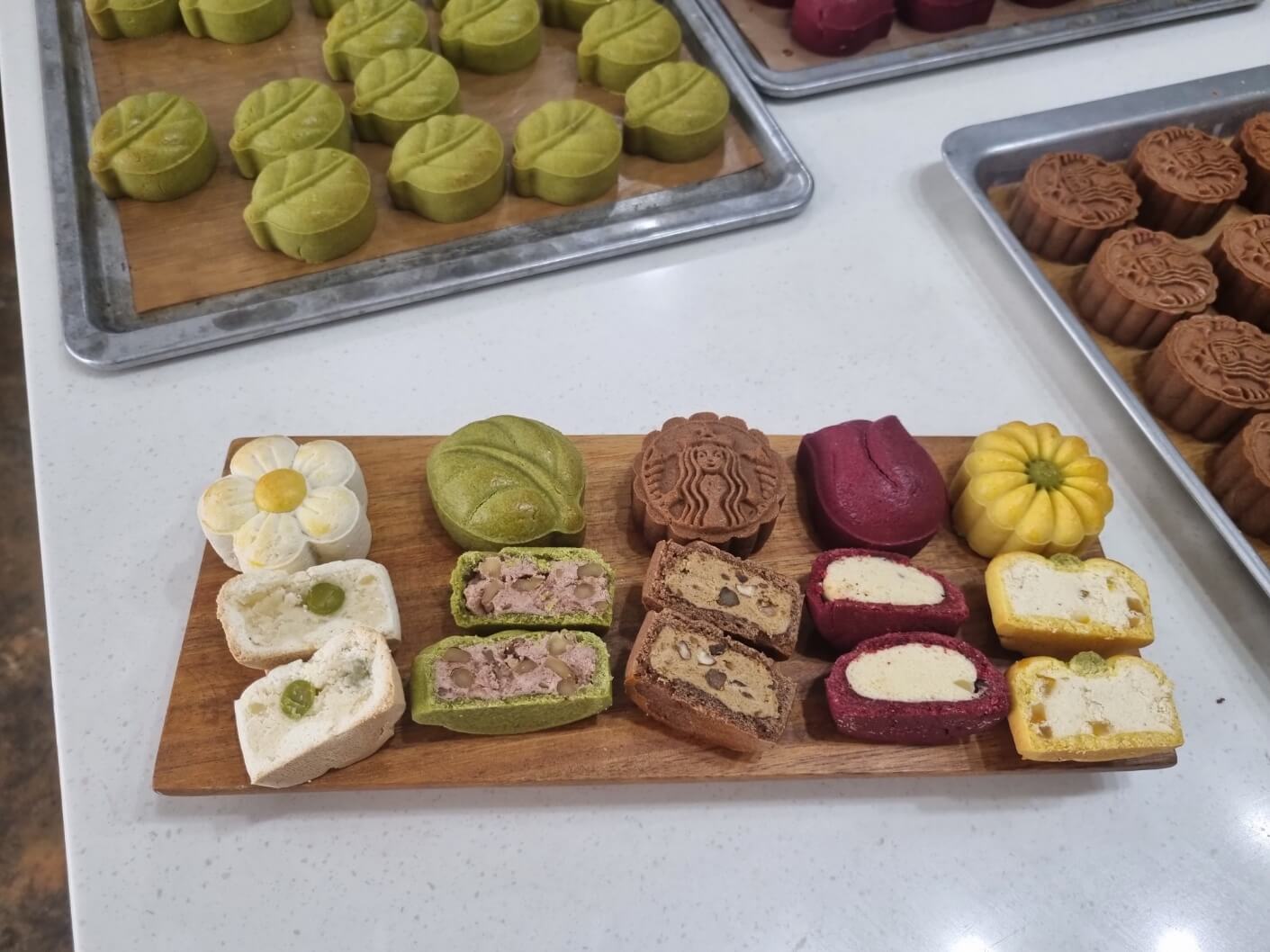 오색쌀월병(감자, 말차, 커피, 고구마, 유자)