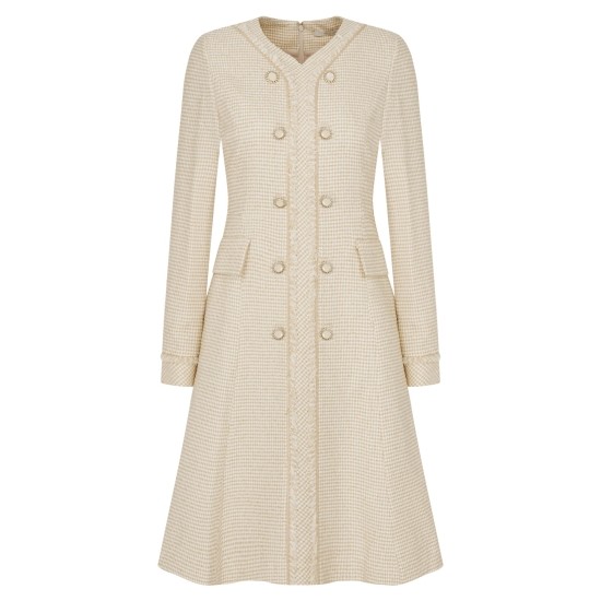 케네스레이디 하운드투스 체크 버튼다운 원피스 EWOPLA0200