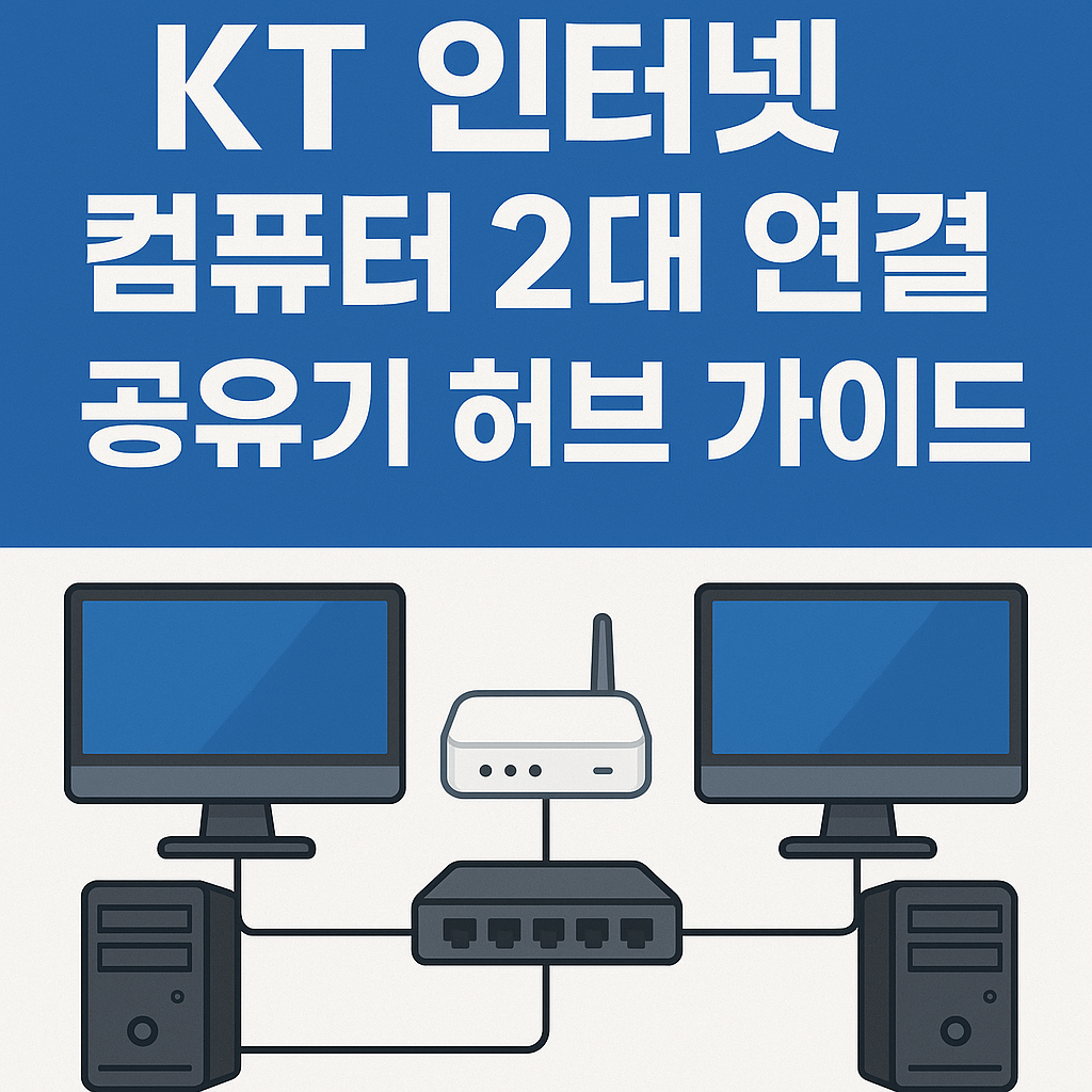 KT 인터넷 컴퓨터 2대 연결｜벽랜선&middot;공유기 최적 세팅 방법 총정리