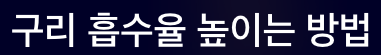 구리 흡수 높이는 방법