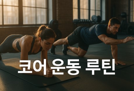 코어 운동 마스터하기(플랭크, 데드버그, 크런치)