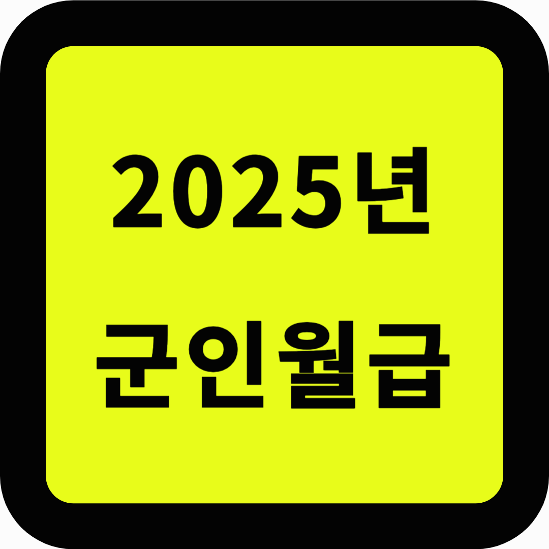 2025 군인 월급