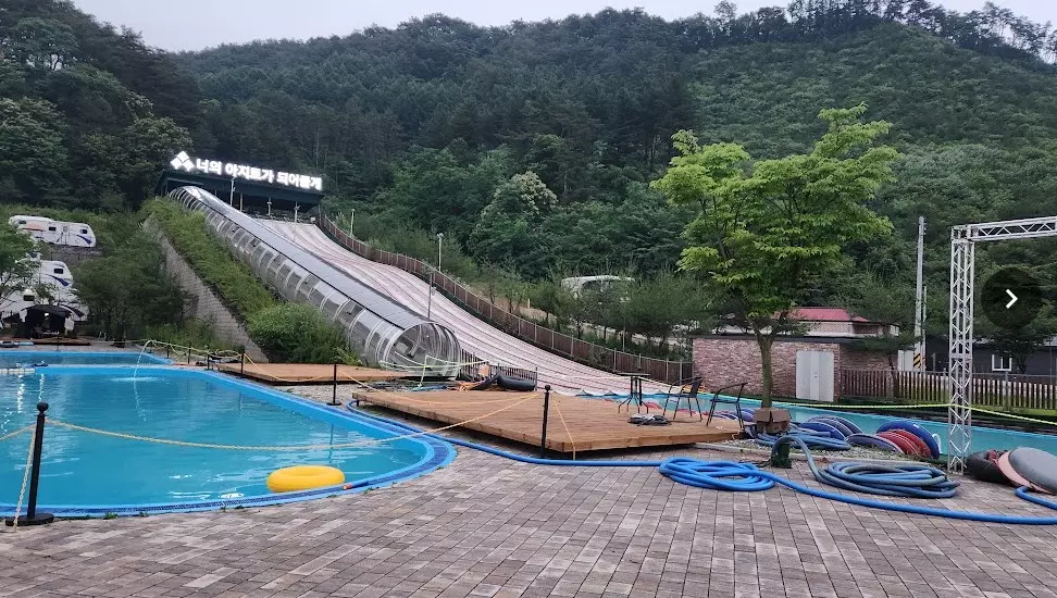 홍천 너의아지트가 되어줄께 캠핑장과 코오롱 오두막 쉘터 피칭후기 사진 5