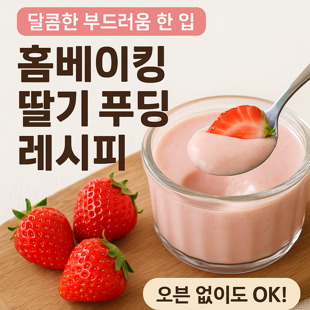 딸기 푸딩 레시피