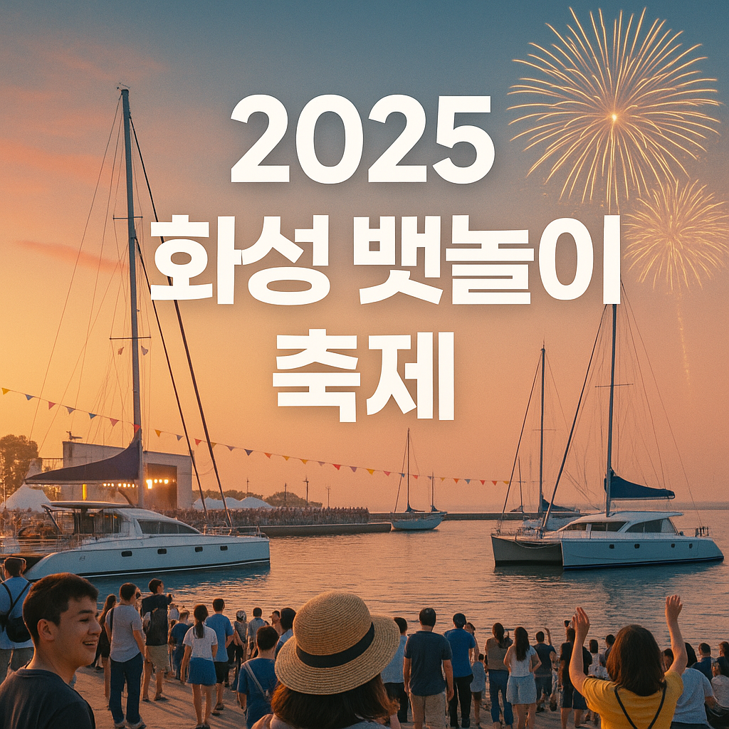 2025 화성 뱃놀이축제 주차·일정·불꽃놀이·초대가수·체험예약 총정리!
