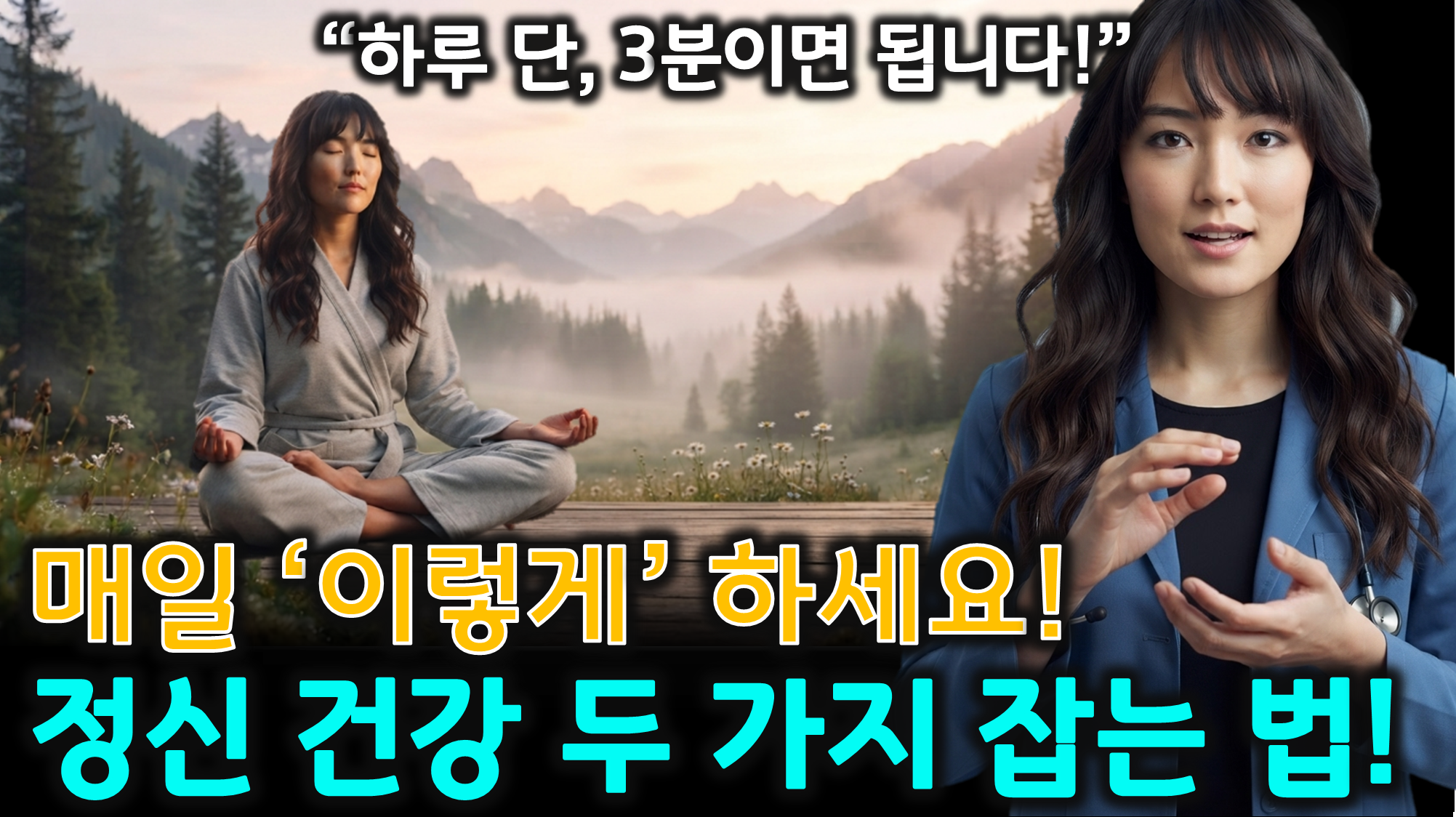 불안장애 극복 (장 건강, 호흡명상, 자율신경)