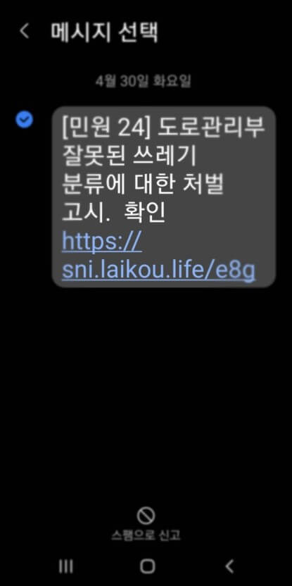 스미싱 문자