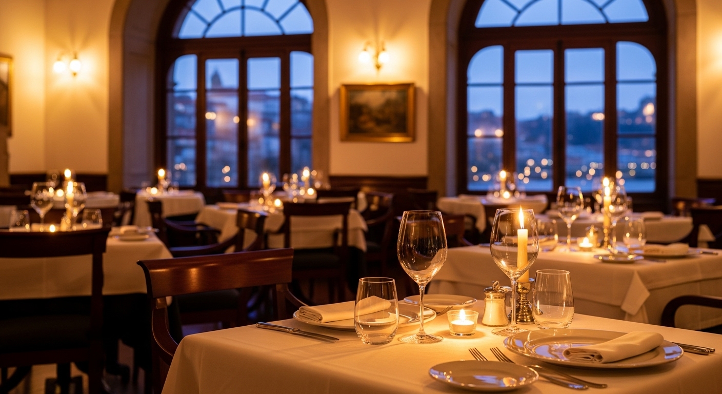 고급 레스토랑 식사