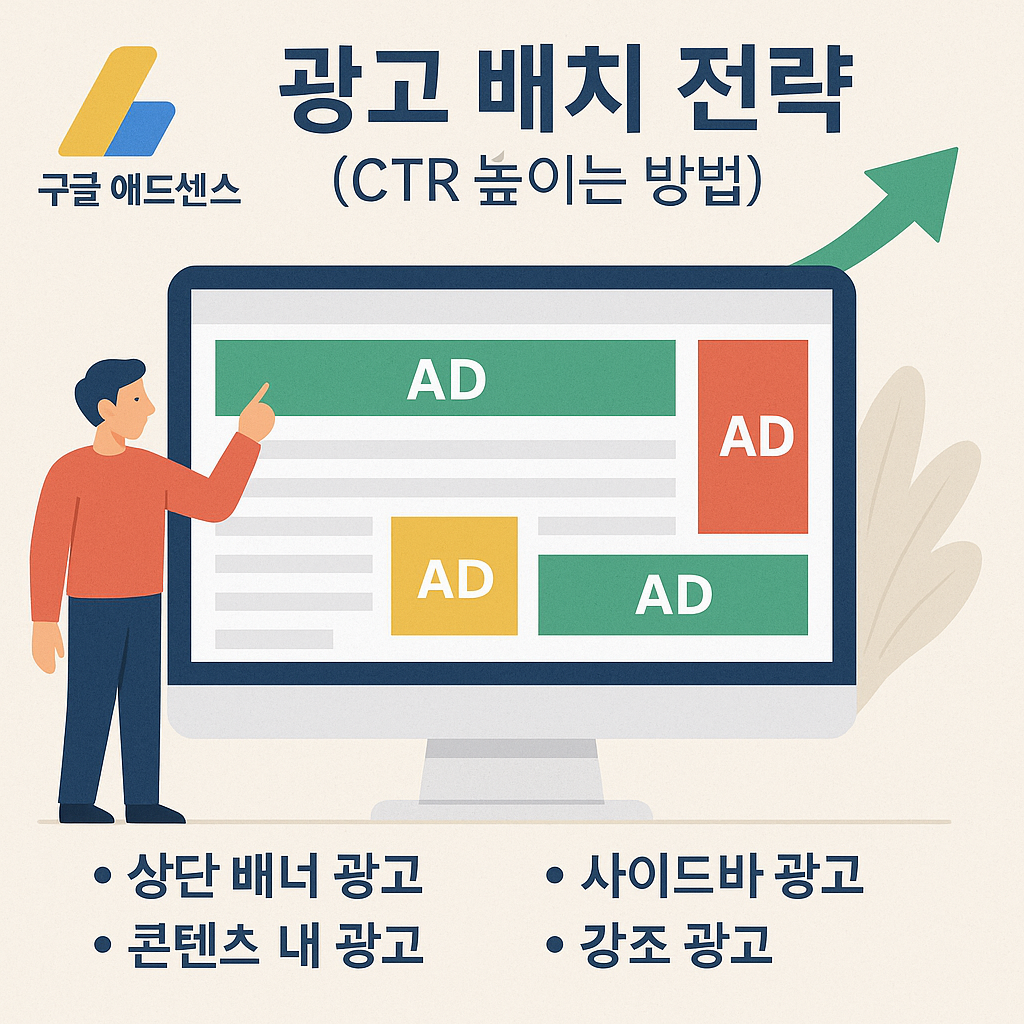 구글애드센스 광고배치전략에 대한 이미지
