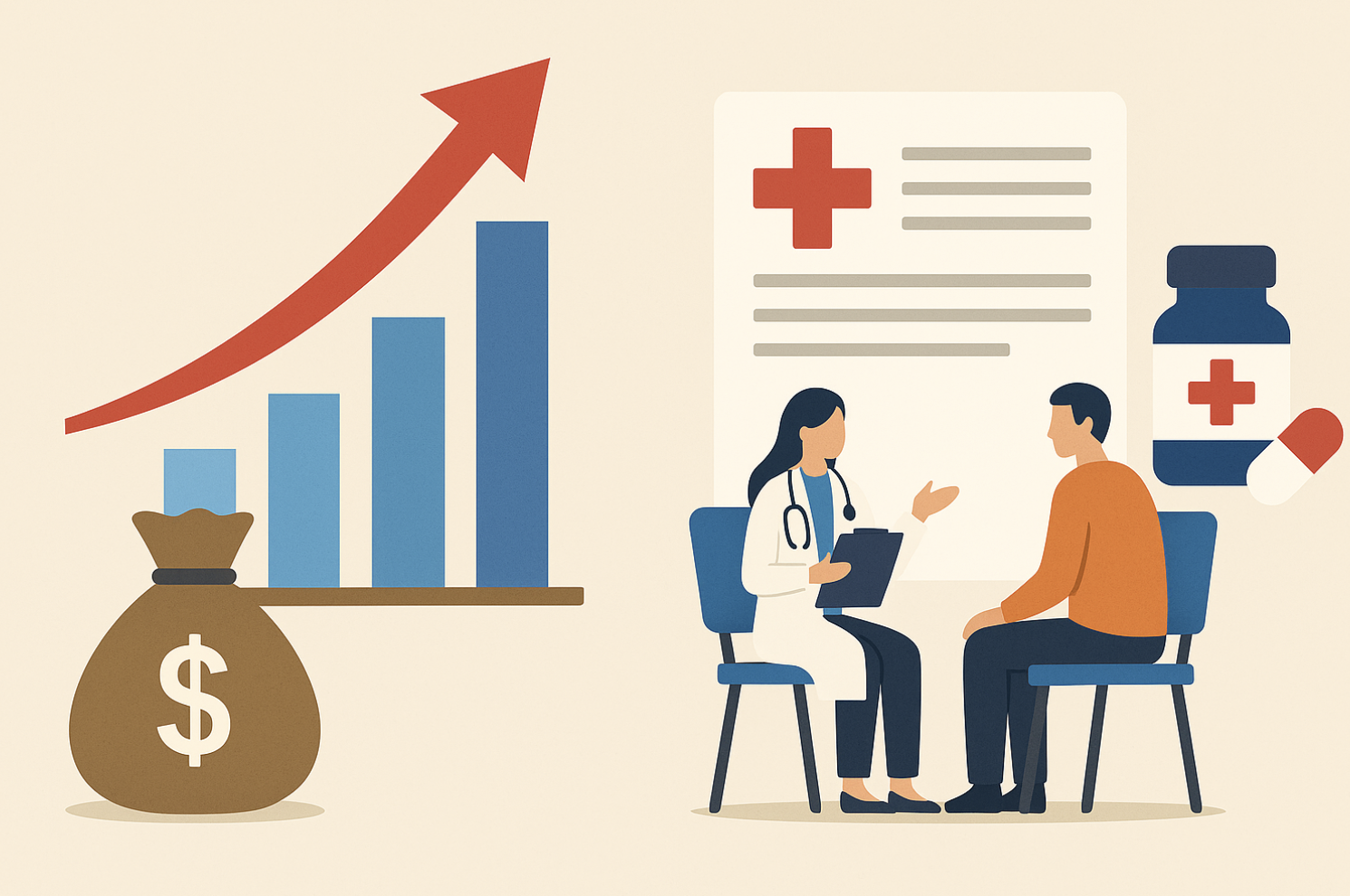 건강보험 인상 관련 이미지