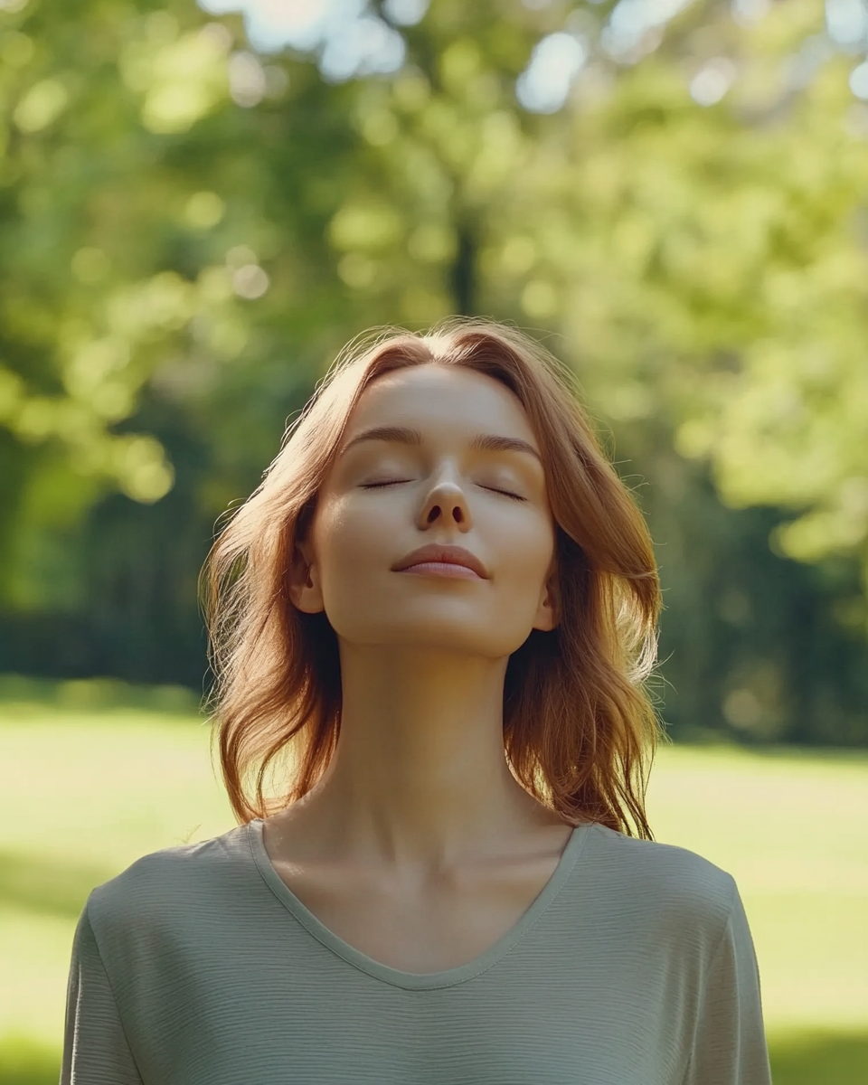 심호흡하는-여성-이미지