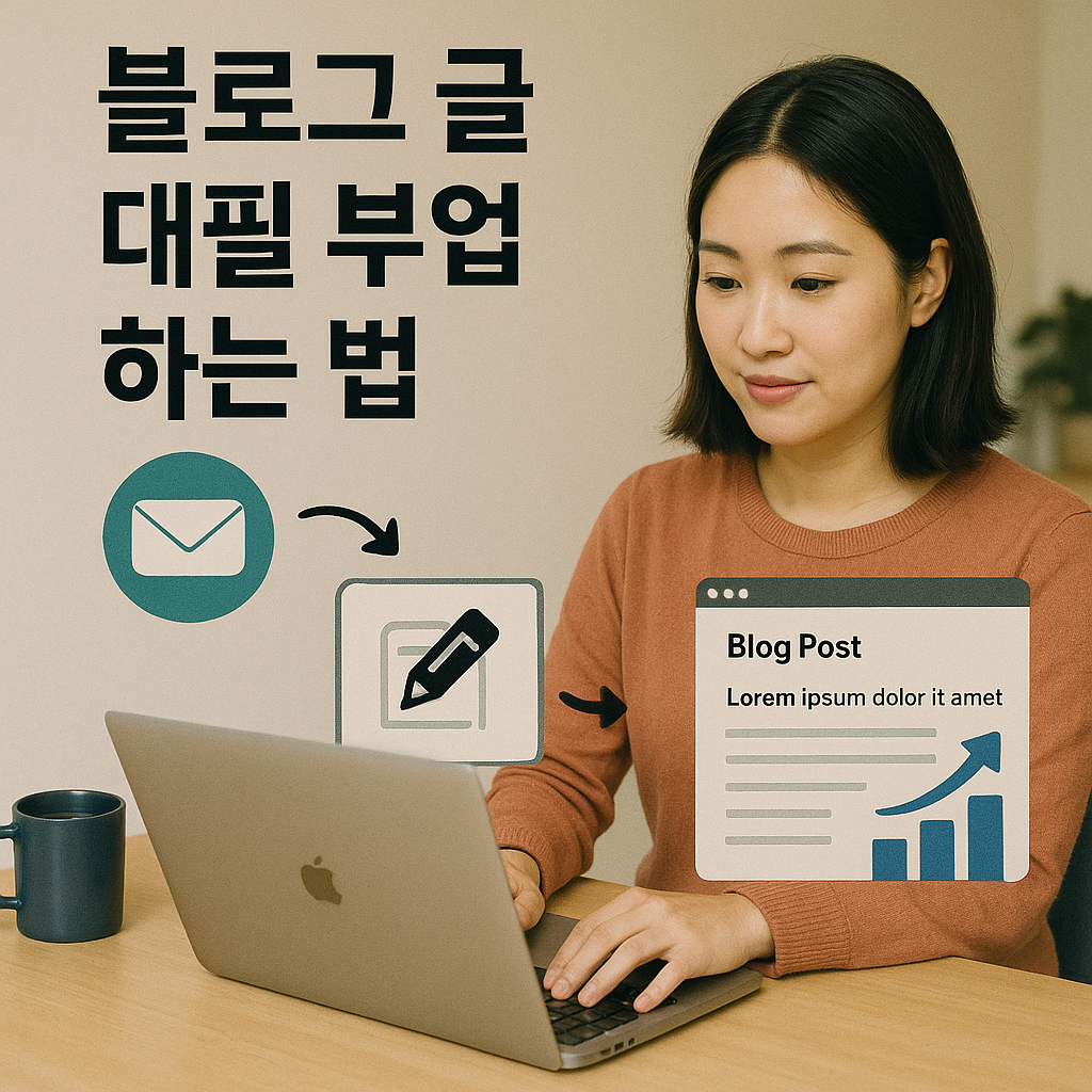 블로그 글 대필 부업 하는 법