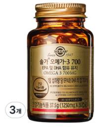 솔가 오메가3 700 37.5g, 30정, 3개