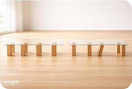 지지력이 유지되는 구조와 약해지는 구조