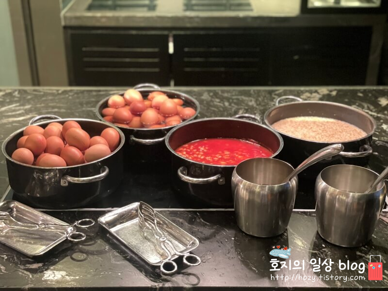 JW메리어트 싱가포르 조식 달걀코너