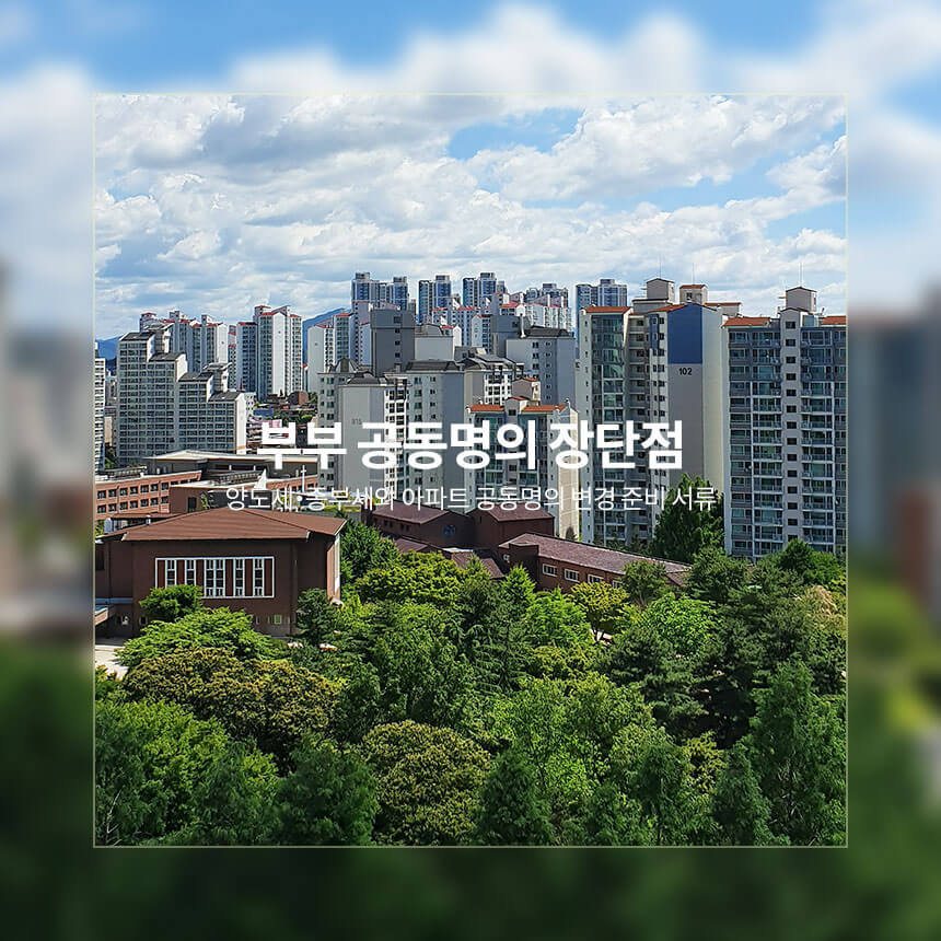 “부부-공동명의-장단점”