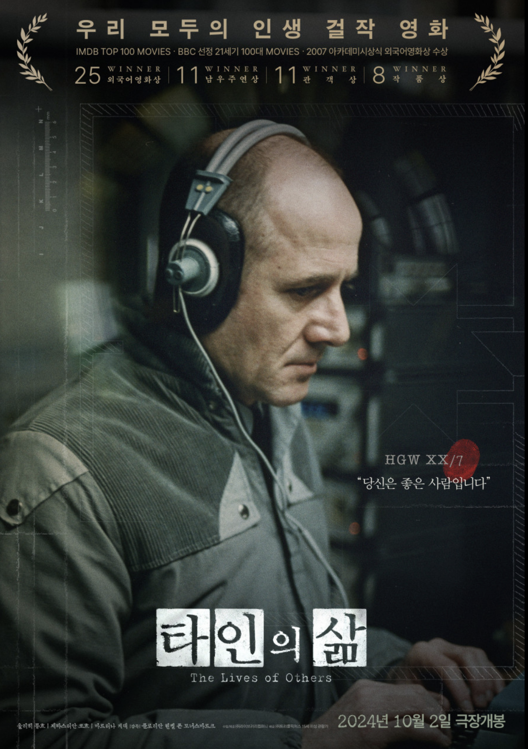 타인의 삶 리뷰 (감시, 변화, 여운)