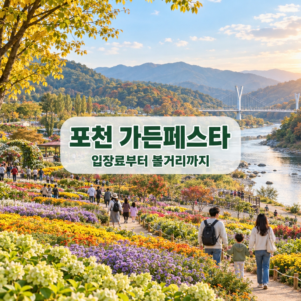 2026 포천 한탄강 가든페스타 일정|입장료·뽀로로 포토존·Y형 출렁다리
