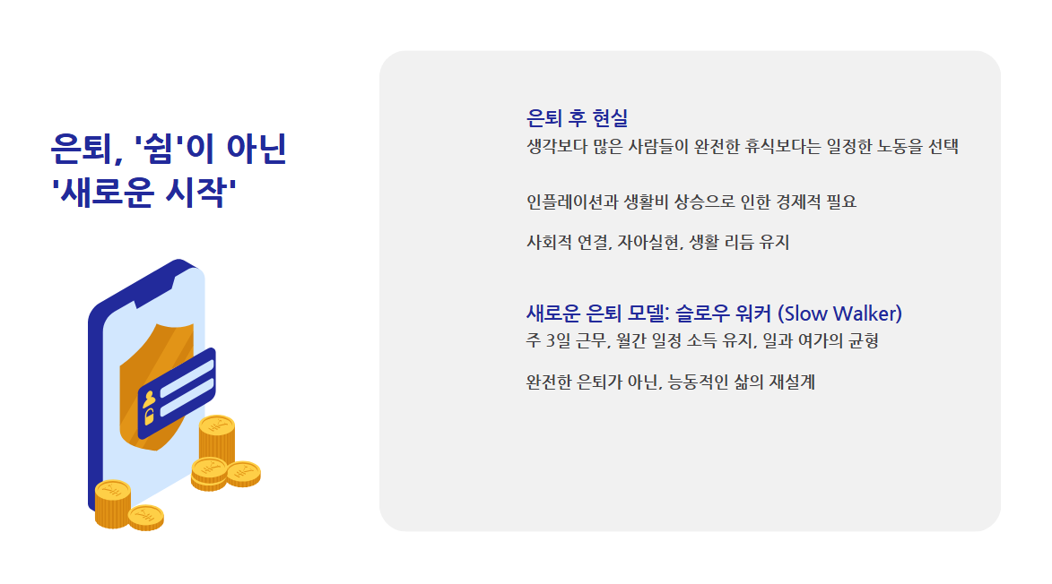 은퇴 쉼이 아닌 새로운 시작