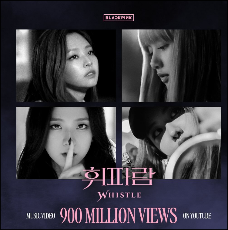 멋진-블랙핑크-4명의-모습이-있는-휘파람-뮤직비디오-쟈켓모습-출처(블랙핑크인스타그램)