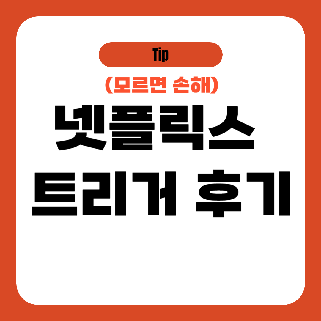 넷플릭스 트리거 후기