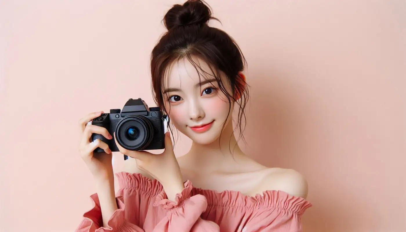 불꽃축제-사진-찍는법을-알아보는-여성의-모습