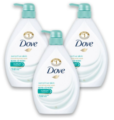 도브 바디워시 센서티브 스킨 바디워시 1L / 3개