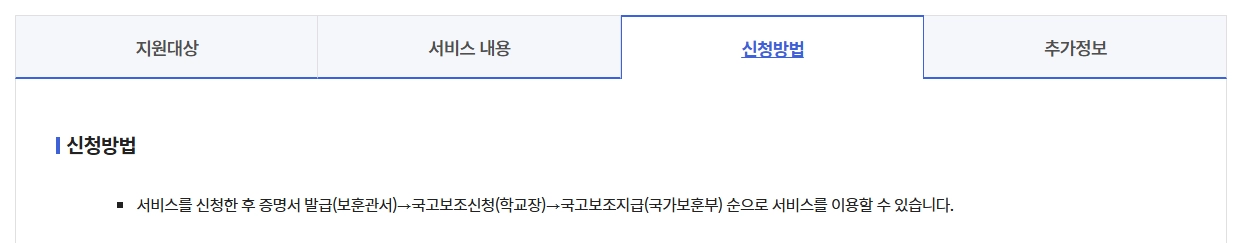 장기복무제대군인수업료지원