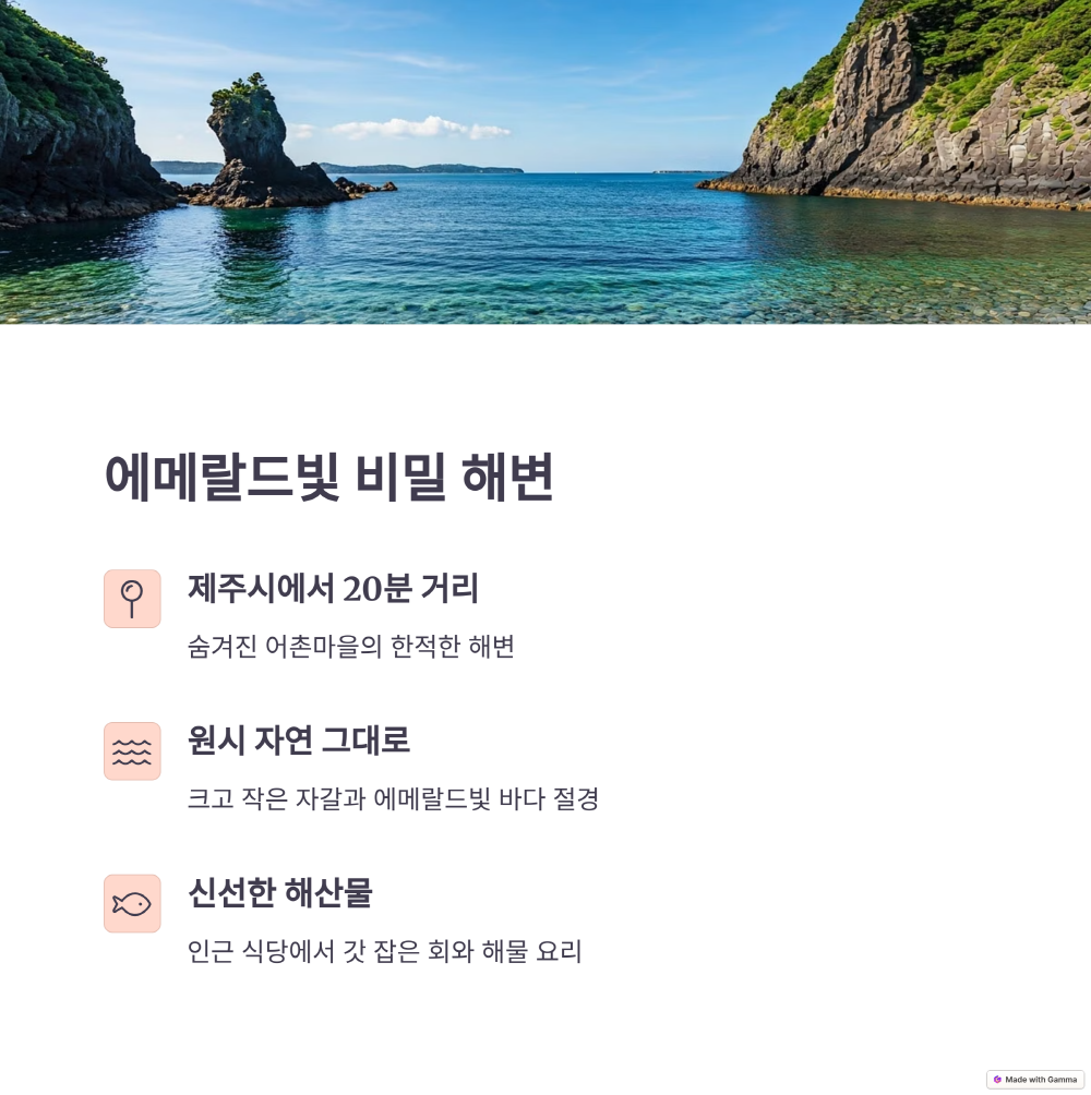 에메랄드빛 해변