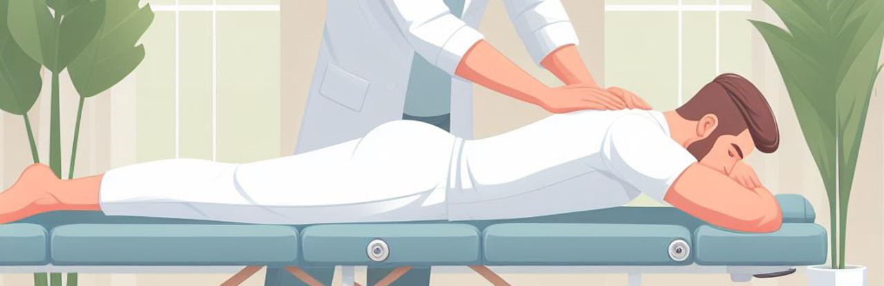 추나치료 받는 환자의 이미지