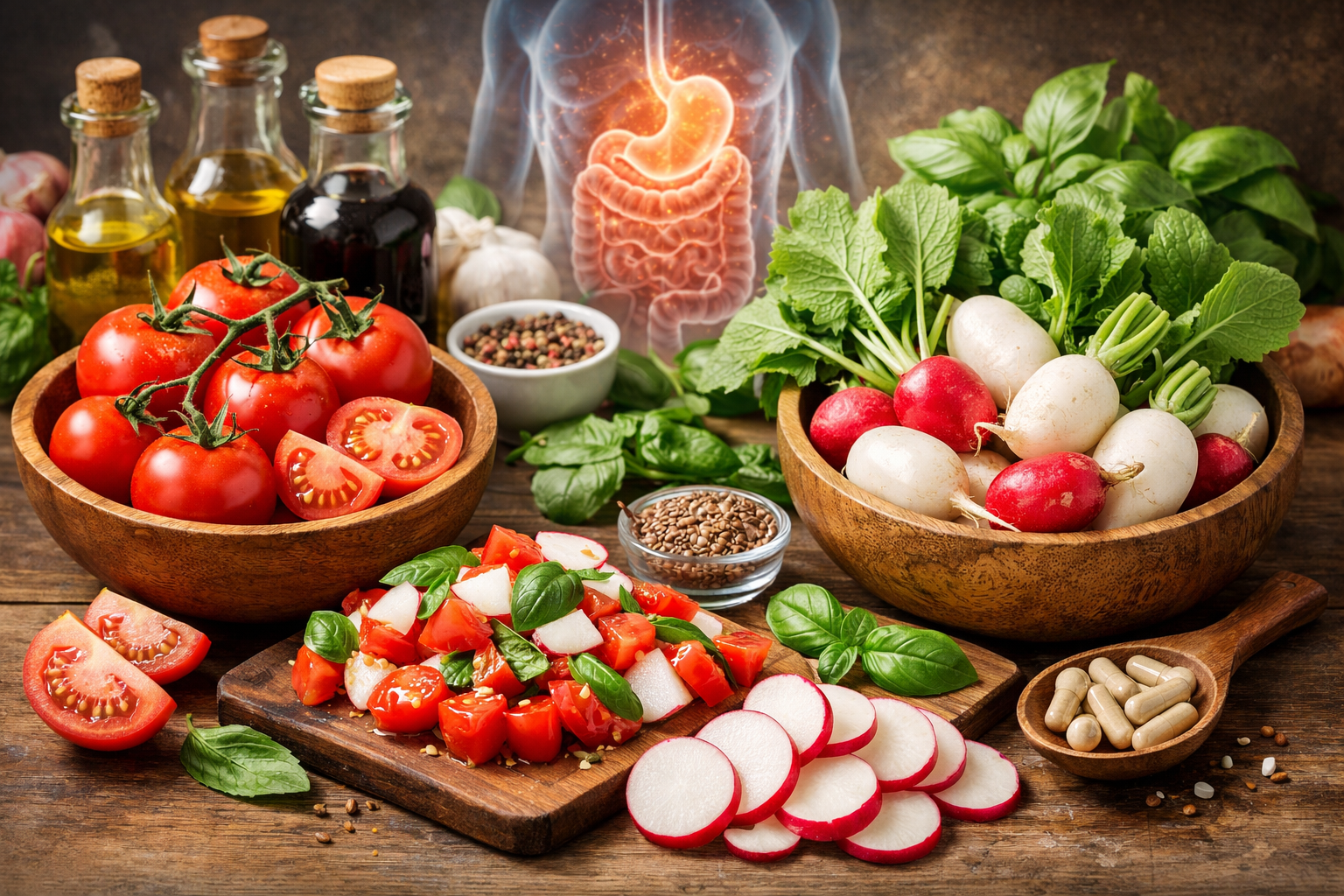 토마토와 무의 찰떡궁합