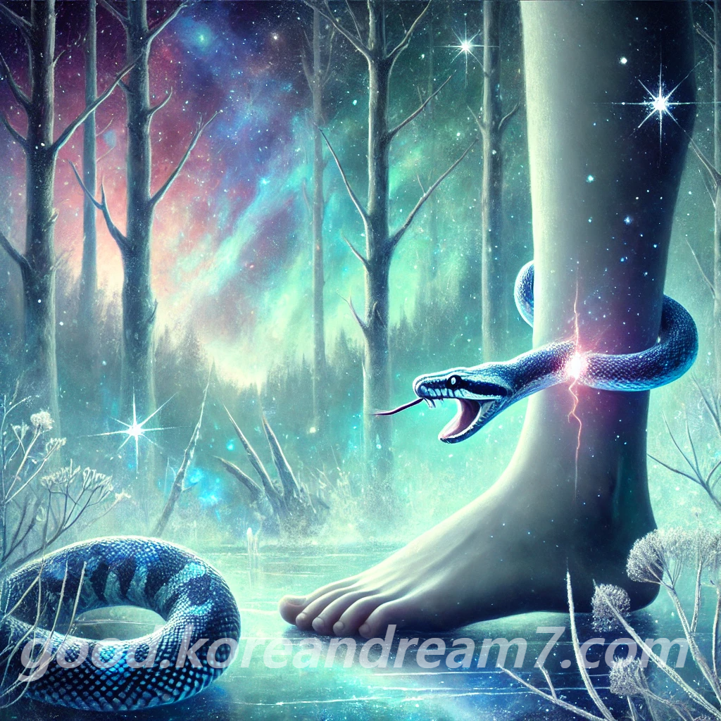 뱀에 다리 물리는 꿈