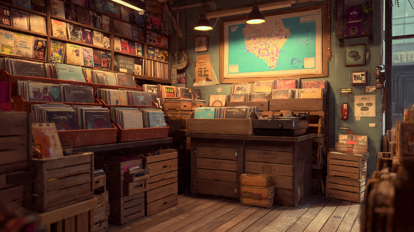 1958~70년대 LP 제작과 레코드 가게 풍경