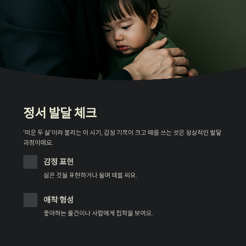 두 돌 아기 발달 체크리스트