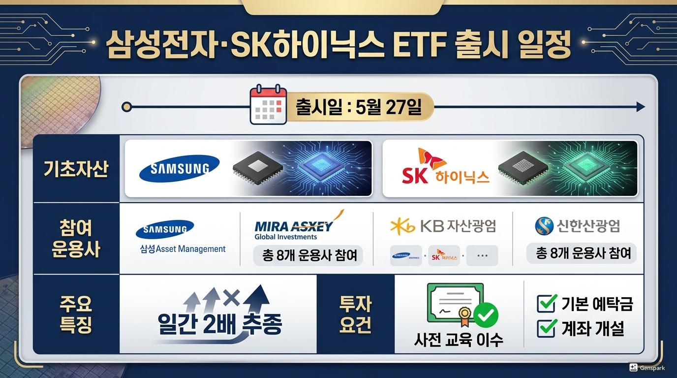 삼성전자&middot;SK하이닉스 ETF 출시 일정과 특징