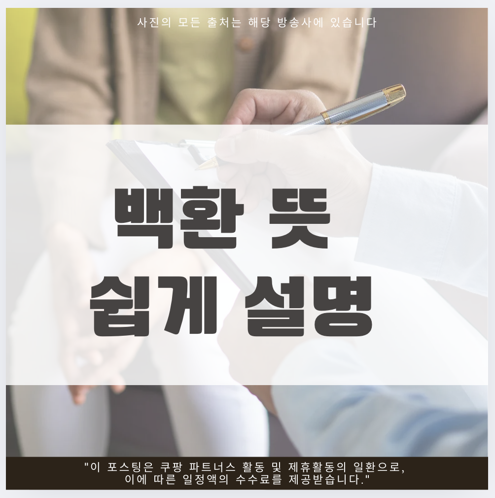 백환 뜻 쉽게 설명 어디서 쓰는 말일까?