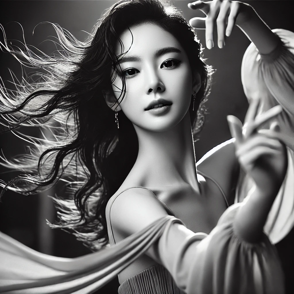 춤을 추고 있는 연예인