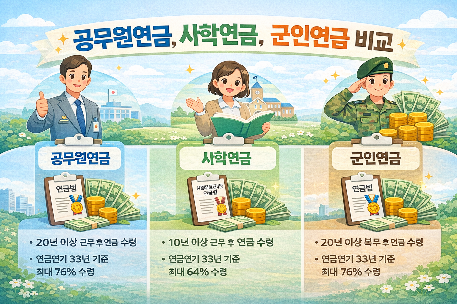 각종 연금의 비교