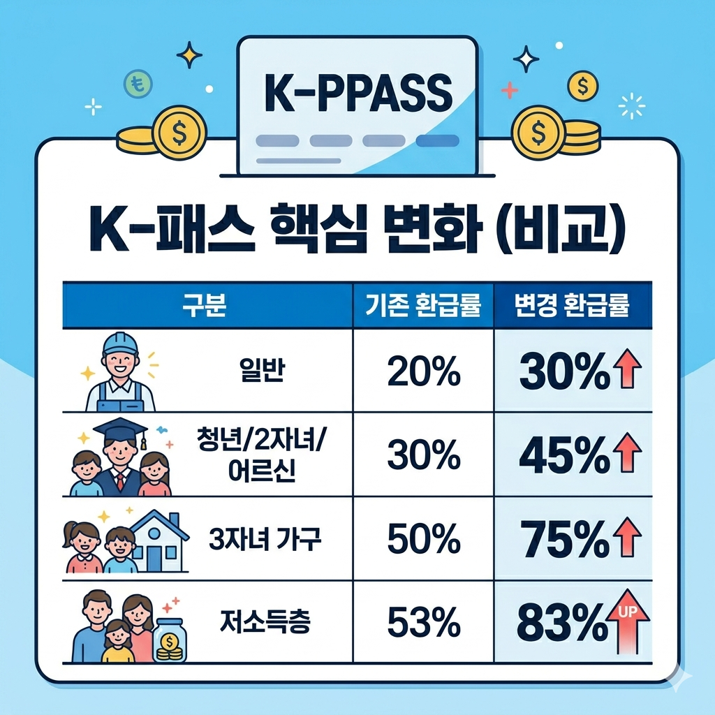 k-패스 핵심 변화(비교)