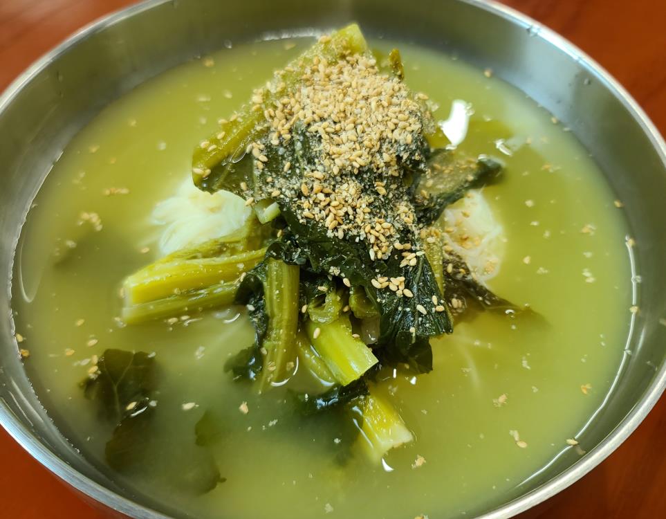 6시내고향 아산 갓물냉국수 국수집 갓물냉국수 한 그릇