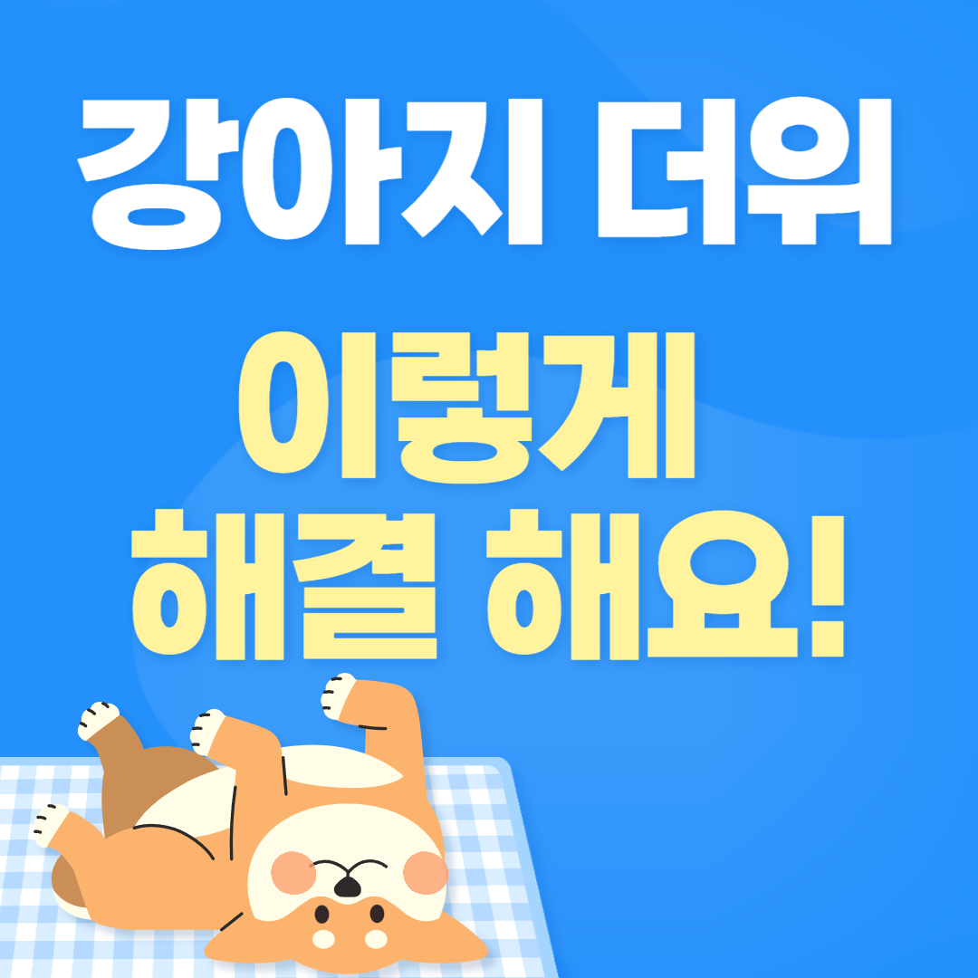 강아지가 더위 먹었을 때 증상과 대처 방법 안내