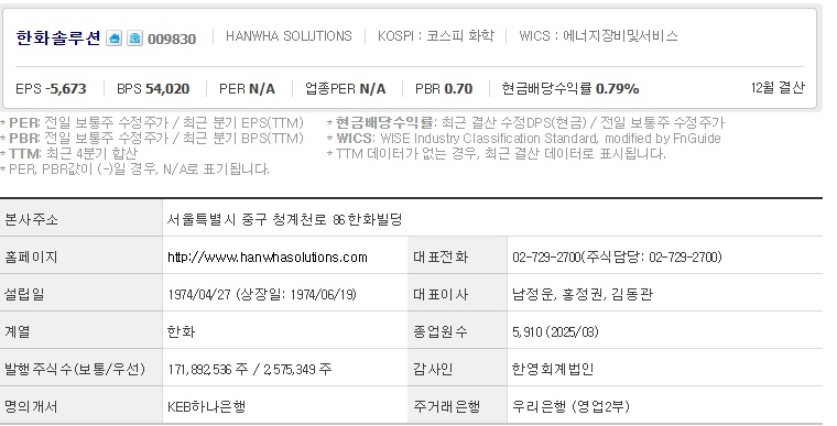 한화솔루션 기업개요 (0522)