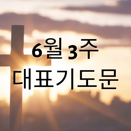 6월 셋째 주일 낮예배 대표기도문 썸네일