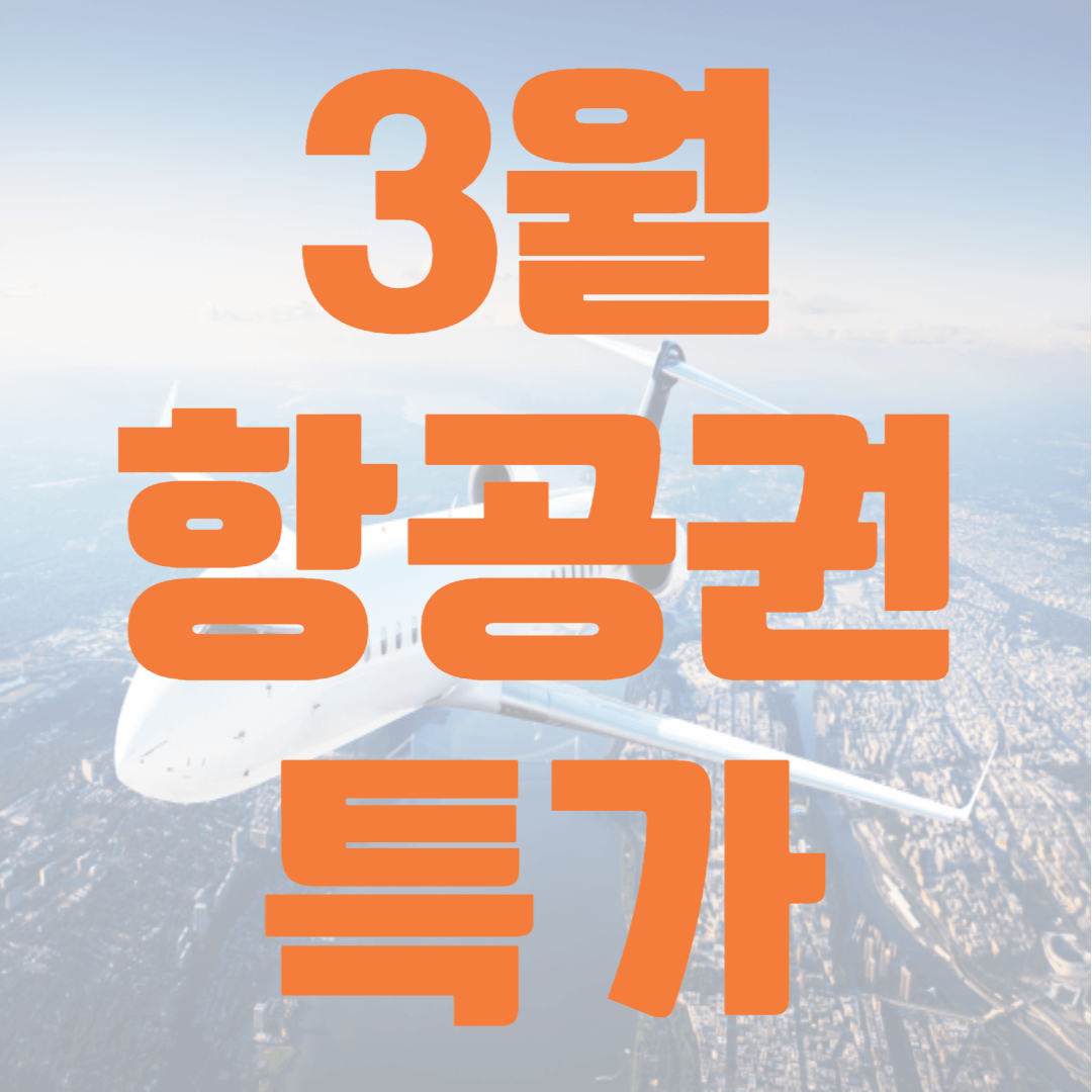 3월 항공권 특가