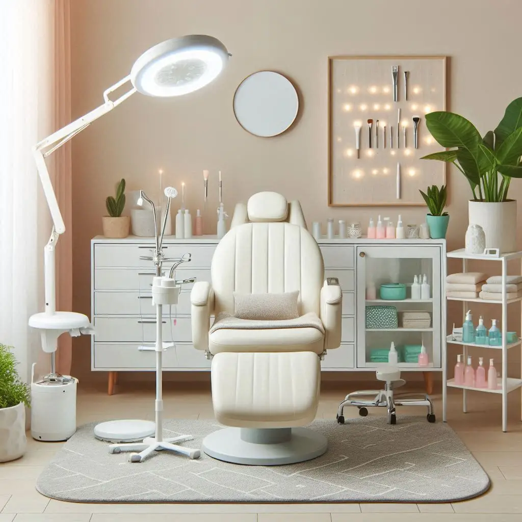 피부,체형관리 샵 배경