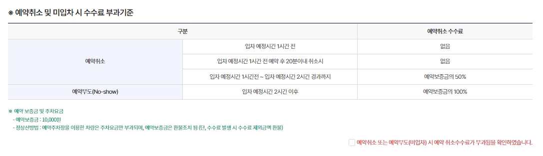 할인 혜택과 관련된 무인 정산기 이용 팁 화면