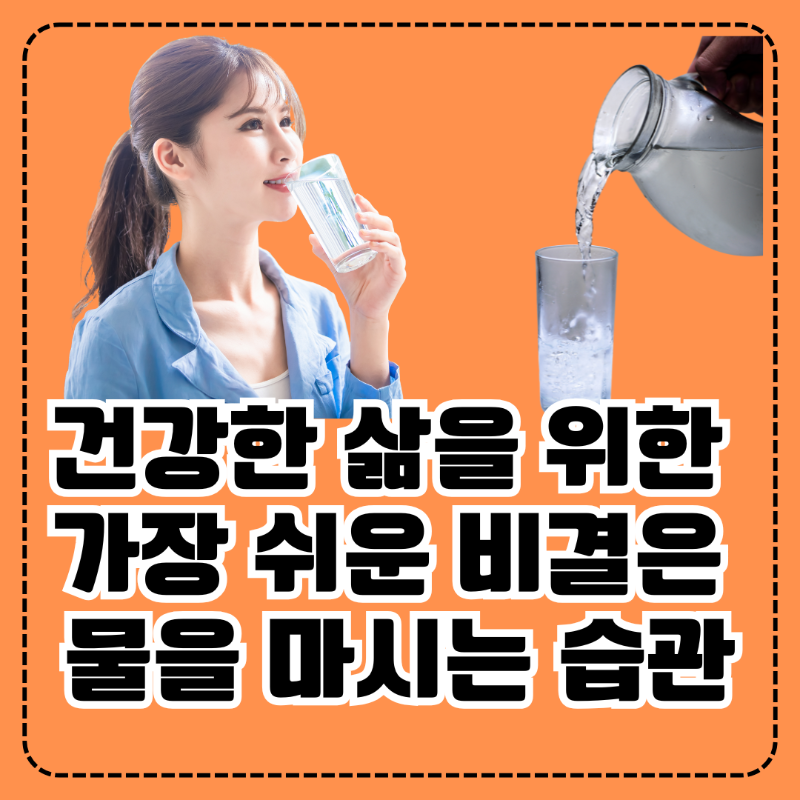 물을 마시는 습관